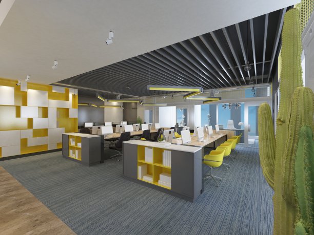 3d渲染od工作办公室图片下载