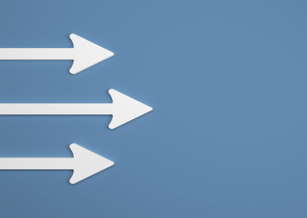 背景前带有箭头的抽象商业符号图片下载