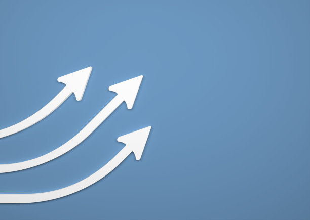 背景前带有箭头的抽象商业符号图片下载