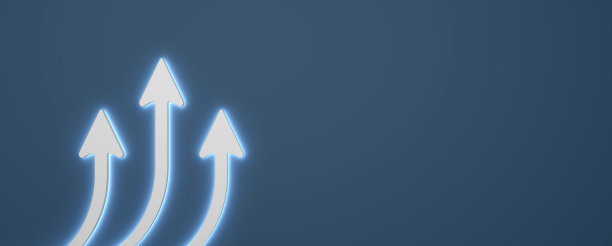 背景前带有箭头的抽象商业符号图片下载