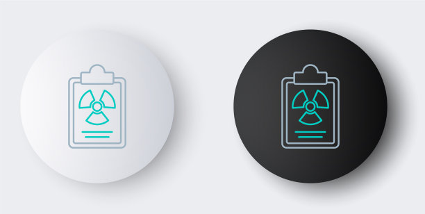 行辐射警告文件图标隔离开图片下载