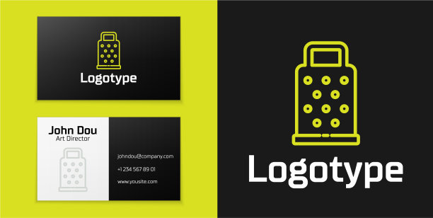 标识型线格栅图标孤立在黑色图片下载