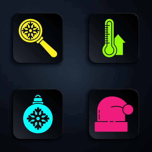 圣诞老人的帽子设置放大镜图片下载