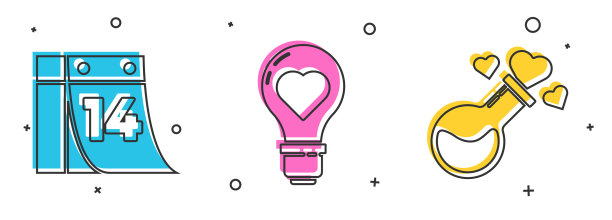 设定日历与二月十四日心形在一个图片下载