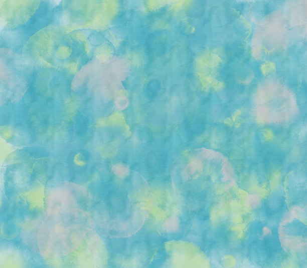 淡色蓝色手绘水彩背景设计与颜料流血和流苏在漂亮的艺术设计水彩纸纹理，柔软的天空或春天的颜色背景。插图。图片下载