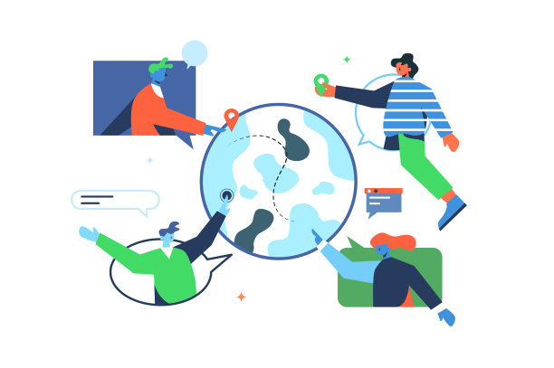 这个概念在世界各地的用户上图片下载