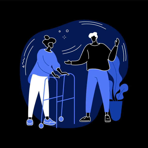 老年护理抽象概念图片下载