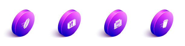 设置等距在线订购热狗和配送图片下载