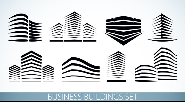 未来主义建筑设置了现代风格图片下载