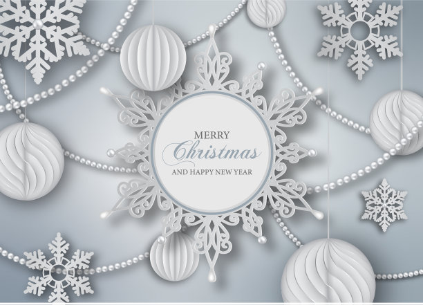 圣诞背景纸雪花图片下载