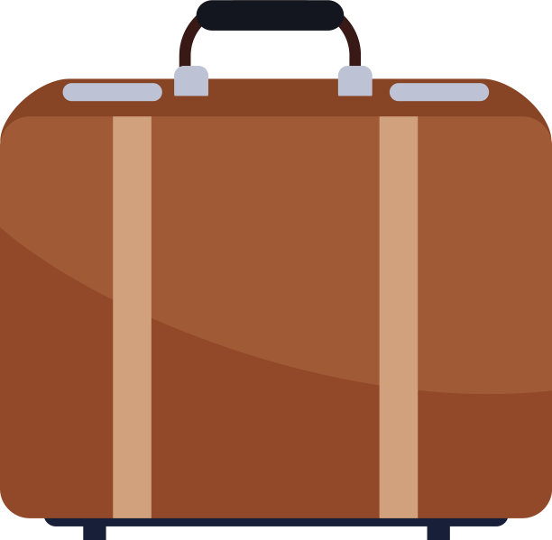 旅行箱配件孤立图标图片下载