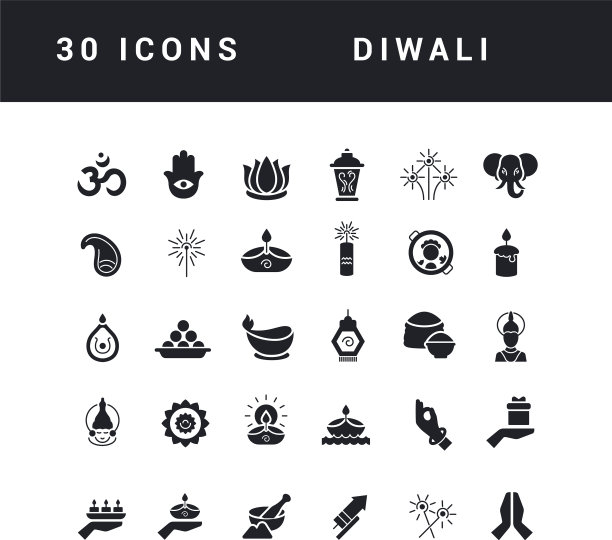 简单的图标排灯节图片下载