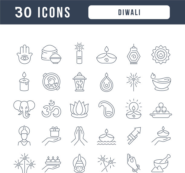 行图标排灯节图片下载