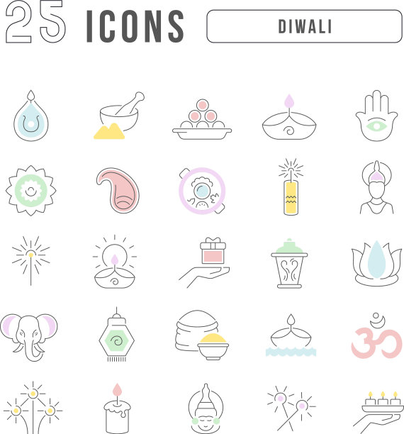 行图标排灯节图片下载