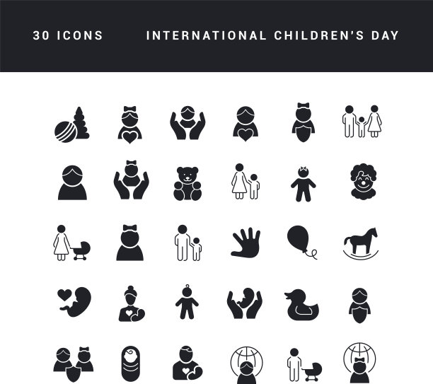 简单图标国际儿童节图片下载