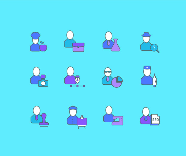 设置简单的线条图标图片下载