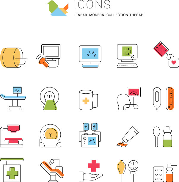 设置线条图标疗法图片下载