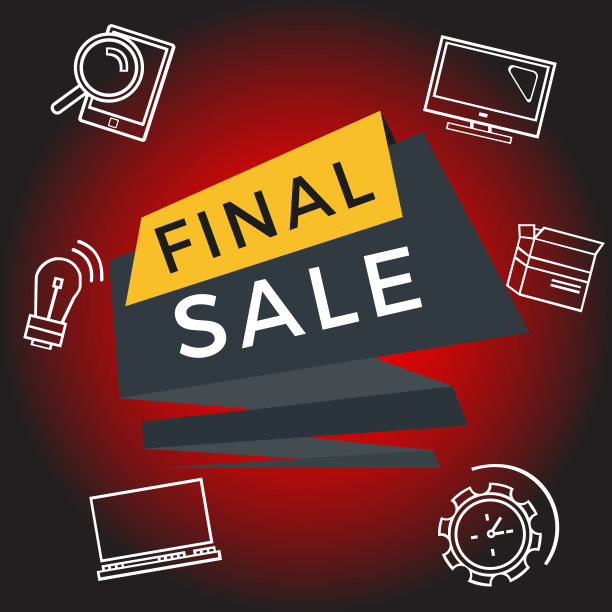 黑色星期五贴纸打折销售图片下载