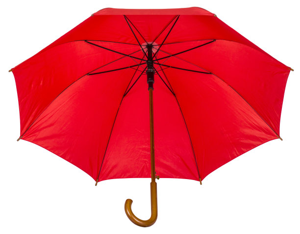 无图案红色雨伞图片下载