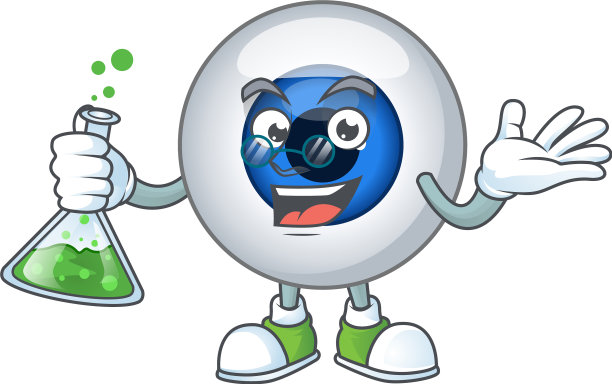 人类眼球天才教授拿着玻璃管图片下载