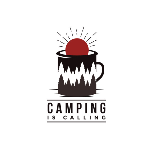 户外探险露营标志图片下载