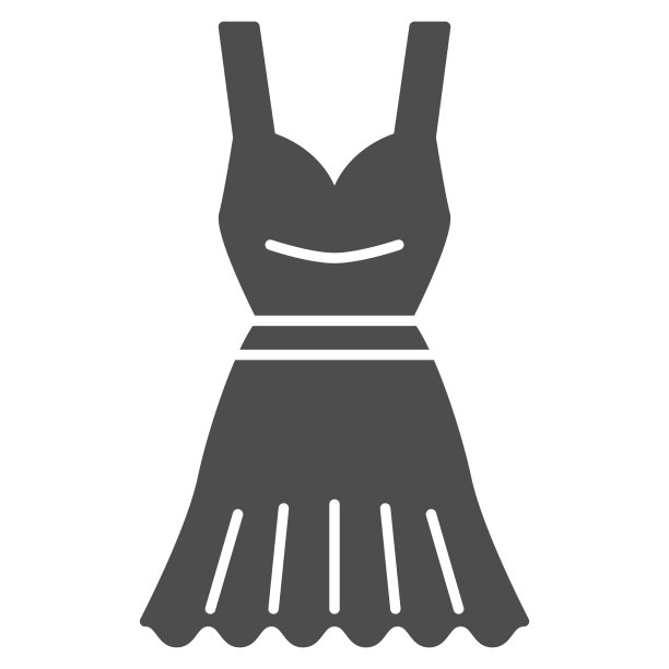 鸡尾酒礼服固体图标海上巡航概念图片下载