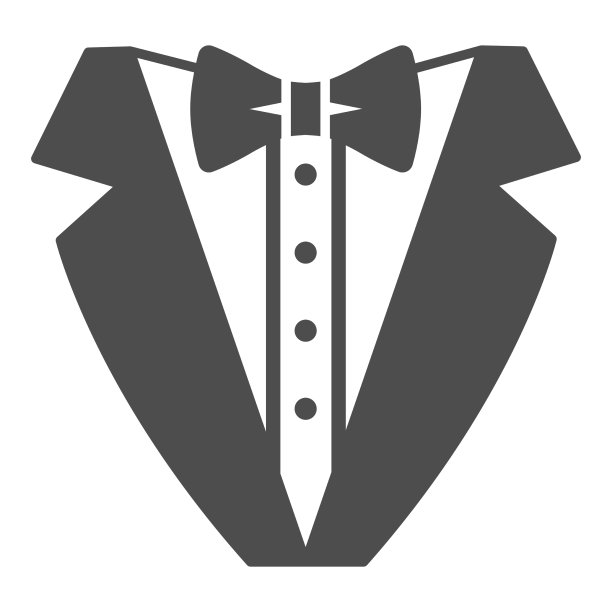 燕尾服固体图标海上巡航概念绅士图片下载