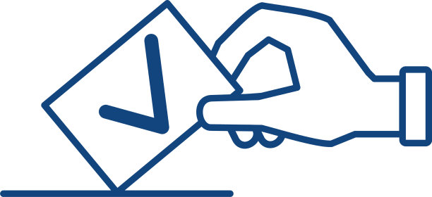 手持图标的选票图片下载