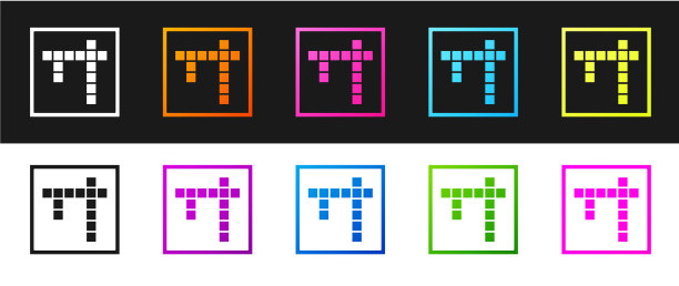 设置bingo图标隔离在黑色和白色图片下载
