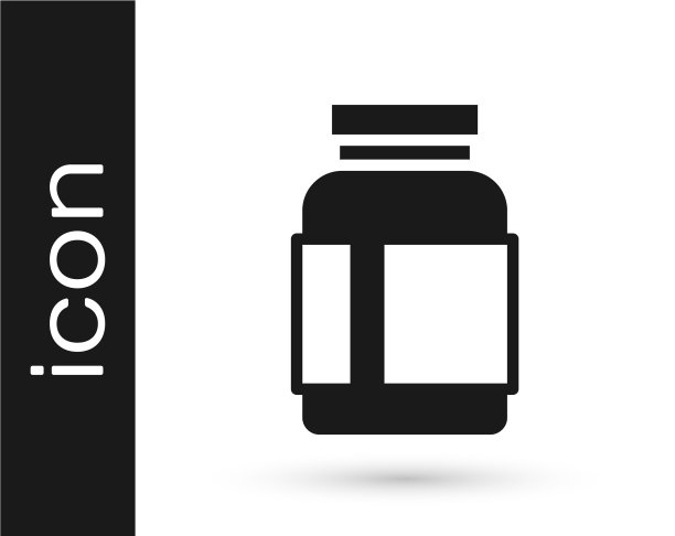 黑运动营养健美蛋白力量图片下载