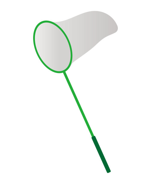 捕虫网和隔离病媒插图。图片下载