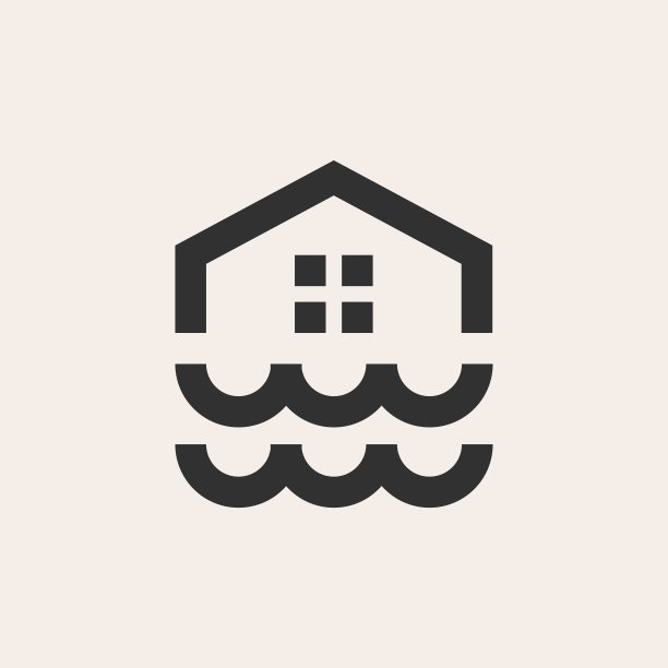 河波屋潮复古矢量图标插图图片下载