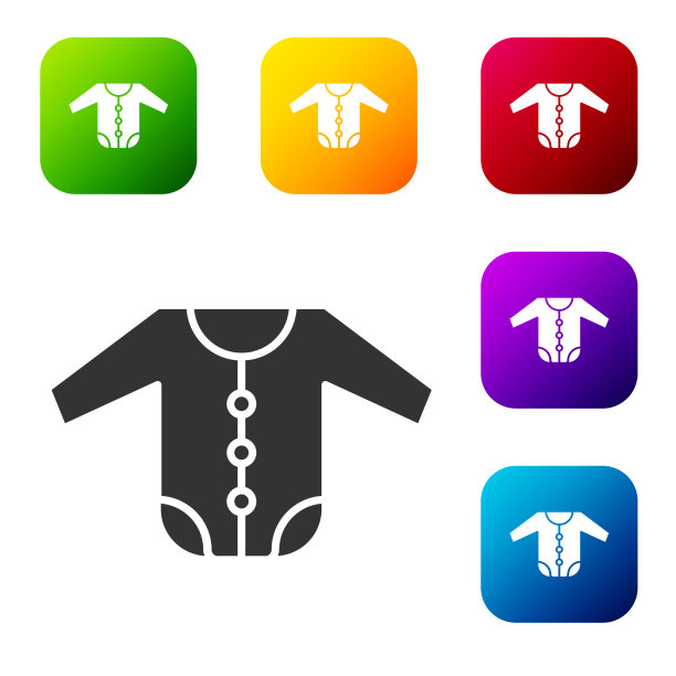 黑色衣服图标孤立在白色图片下载