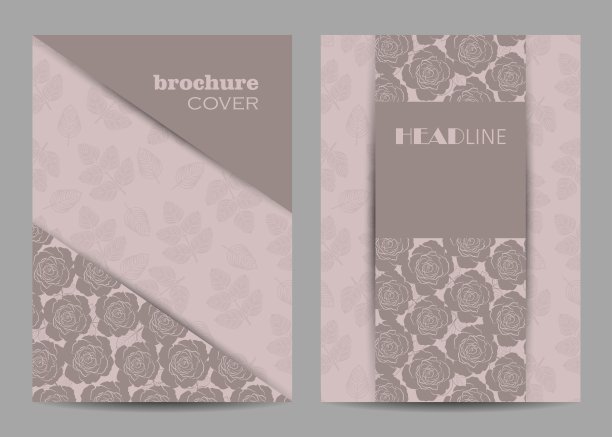 现代矢量模板的小册子封面在A4图片下载