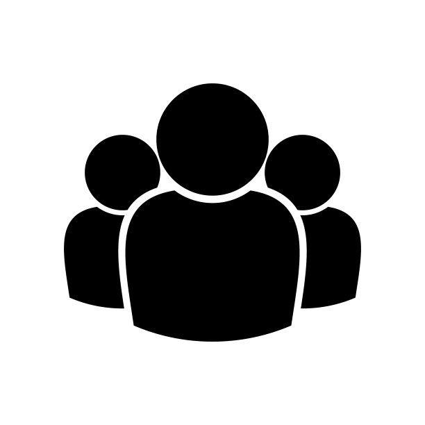 用户组图标，孤立的象形文字头像的几个人图片下载