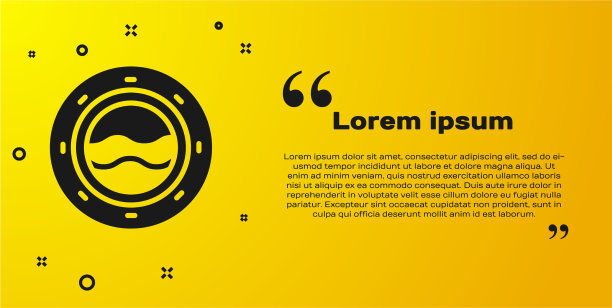 黑色舷窗与铆钉和海景图片下载