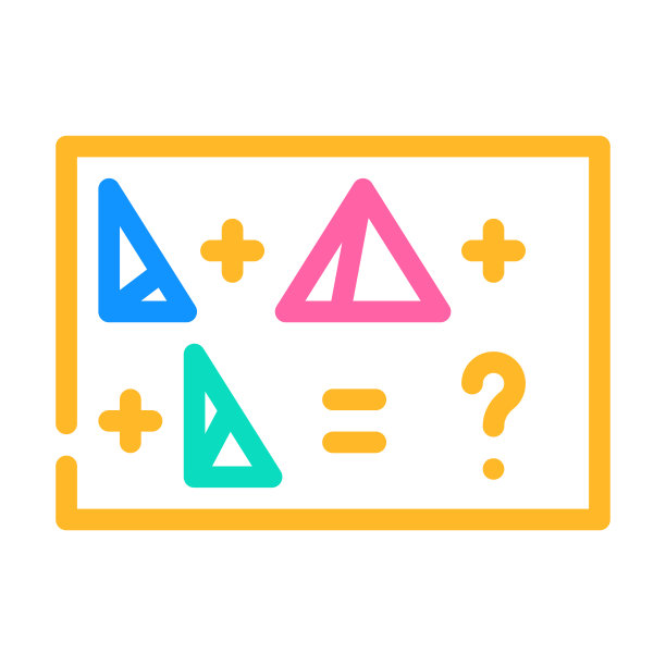 任务与形状、颜色、图标、矢量插图图片下载