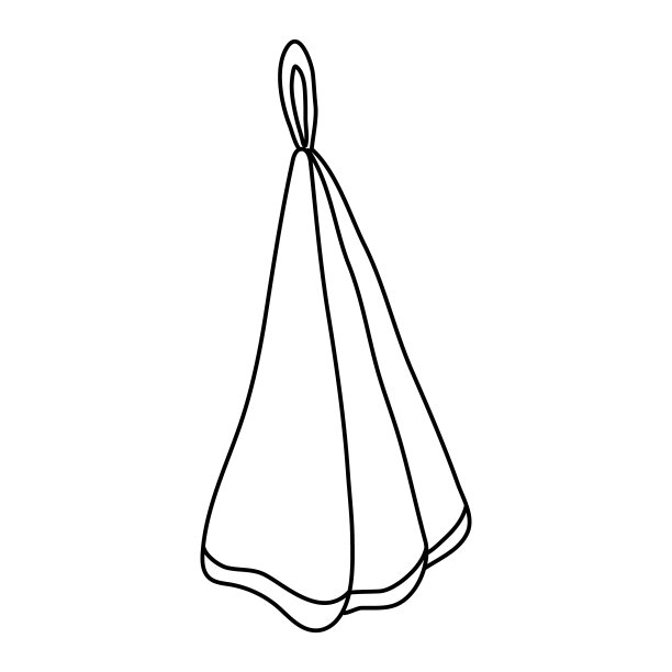 带圈的涂鸦式手巾图片下载