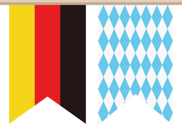 啤酒节和德国国旗悬挂图片下载