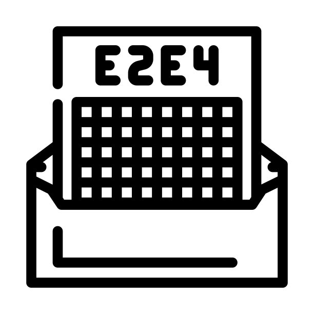 对应象棋线图标向量插图黑色图片下载