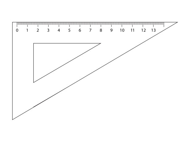 测量工具：三角尺图片下载
