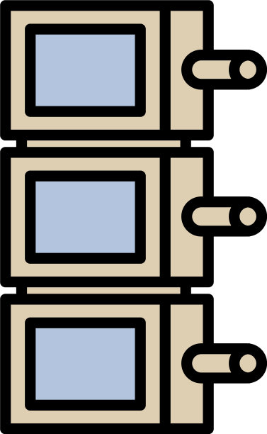 木盒户外广告图标轮廓风格图片下载