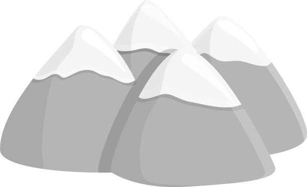 斯洛文尼亚山脉图标卡通风格图片下载