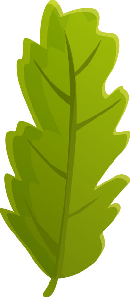 绿叶图标卡通风格图片下载