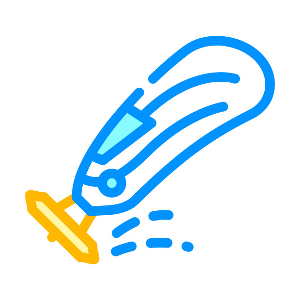 雕刻多功能工具彩色图标矢量插图图片下载