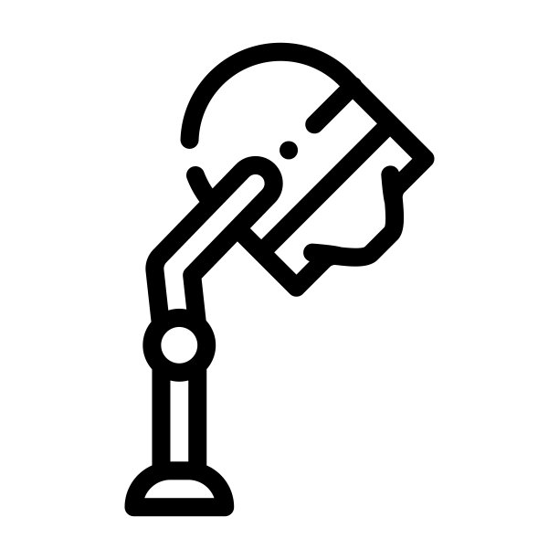 文具染发机线图标矢量插图黑色图片下载