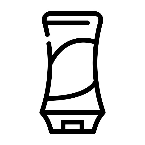 洗发水的头发线图标矢量插图图片下载