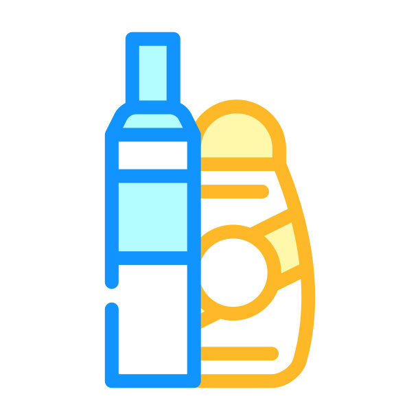 空调头发颜色图标矢量插图图片下载