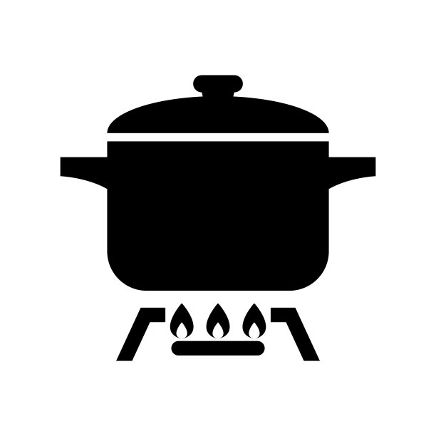 沸腾锅图标矢量图片下载