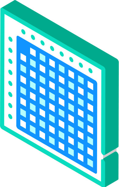 日本纵横字谜等距图标图片下载